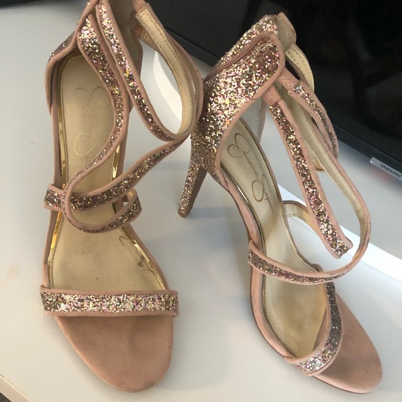 Jessica Simpson Multicolor Glitter Heels - Picture 1 of 2